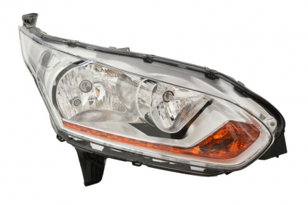 Iluminat auto - Far fata Dreapta potrivit FORD TOURNEO CONNECT V408 NADWOZIE WIELKO, TRANSIT CONNECT, TRANSIT CONNECT V408/MINIVAN (H15/H7, electric, cu motor, culoare insertie: cromat)