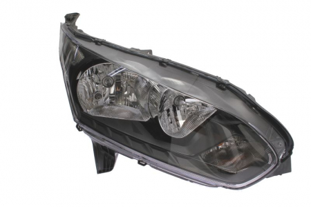 Iluminat auto - Far fata Dreapta potrivit FORD TOURNEO CONNECT V408 NADWOZIE WIELKO, TRANSIT CONNECT, TRANSIT CONNECT V408/MINIVAN (H15/H7, electric, cu motor, culoare insertie: negru)