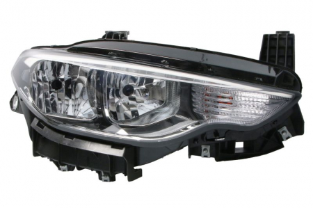 Far fata dreapta (H15/H7/PY21W, electric, cu motor, culoare interior: argintiu) potrivit FIAT TIPO 10.15- [0]