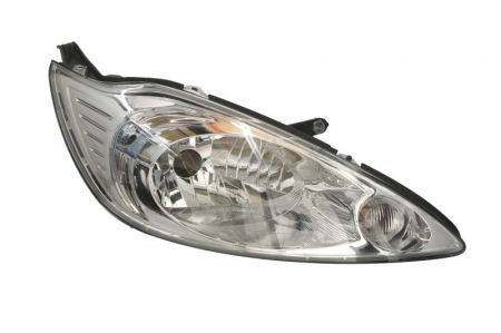 Far fata Dreapta potrivit FORD KA (H4, electric, cu motor, culoare insert: cromat, culoare semnalizator: transparent) [0]