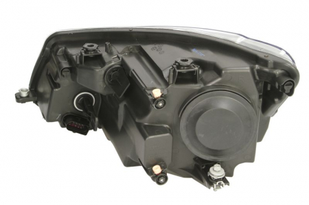 Far fata Dreapta (H4, electric, cu motor, culoare insert: cromat, culoare semnalizator: transparent) potrivit VW CADDY III, CADDY III/MINIVAN [1]