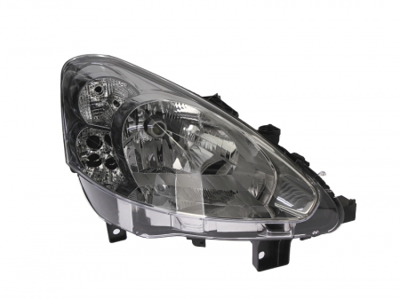 Faruri - Far fata Dreapta potrivit PEUGEOT PARTNER TEPEE, PARTNER/MINIVAN (H4, electric, cu motor, culoare insert: cromat)