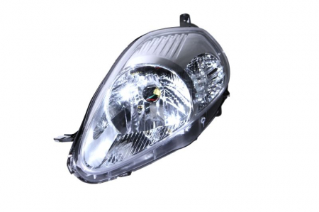 Far fata dreapta (H4, electric, cu motor, culoare interior: argintiu, culoare semnalizator: galben) potrivit ABARTH GRANDE PUNTO, PUNTO; FIAT GRANDE PUNTO, PUNTO/HATCHBACK [0]