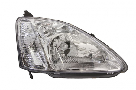 Far fata dreapta (H4, electric, cu motor, culoare interior: cromat, culoare semnalizator: transparent) potrivit HONDA CIVIC VII -12.03 [0]
