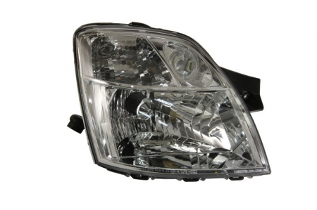 Far fata dreapta (H4, electric, cu motor, culoare interior: cromat, culoare semnalizator: transparent) potrivit KIA PICANTO I [0]