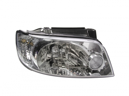 Far fata dreapta (H4, electric, fara motoras, culoare interior: cromat, culoare semnalizator: transparent) potrivit HYUNDAI MATRIX [0]