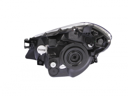 Far fata dreapta potrivit TOYOTA YARIS, YARIS/HATCHBACK (H4, electric, fara motoras, culoare interior: cromat, culoare semnalizator: transparent) [1]