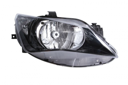 Far fata dreapta (H4, electric, fara motoras, culoare interior: negru, culoare semnalizator: alb) potrivit SEAT IBIZA IV, IBIZA IV SC, IBIZA IV ST -06.17 [0]