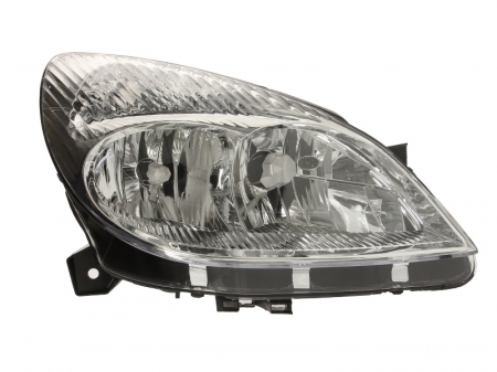 Far fata dreapta (H4/H7/PY21W/W5W, electric, mecanic, fara motoras, culoare interior: cromat, culoare semnalizator: transparent) potrivit CITROEN C5 I, C5/KOMBI [0]