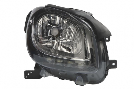 Faruri - Far fata Dreapta potrivit SMART FORFOUR, FORTWO dupa 2014 (H4/LED, electric, fara motoras)