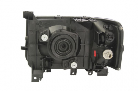 Far fata Dreapta (H4, manual, fara motoras, culoare insert: cromat, culoare semnalizator: galben) potrivit FORD RANGER 01.06- [1]