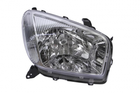 Far fata dreapta (H4, manual, fara motoras, culoare interior: argintiu, culoare semnalizator: alb) potrivit TOYOTA RAV 4 II -11.05 [0]