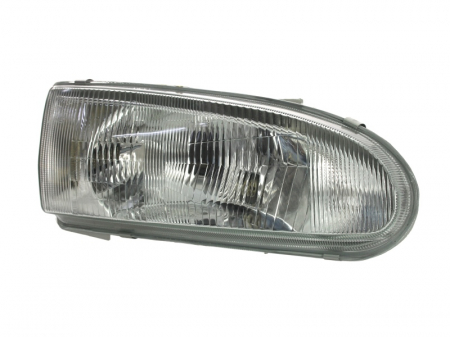 Far fata dreapta (H4, manual, mecanic, fara motoras, culoare interior: cromat) potrivit MITSUBISHI COLT IV [0]