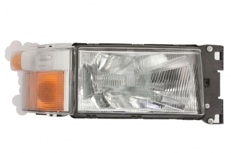 Iluminat auto - Far fata Dreapta (H4/P21W/R5W, fara motoras, cu indicator) potrivit SCANIA 4, G I, P I, P,G,R,T, R I, T 05.95-