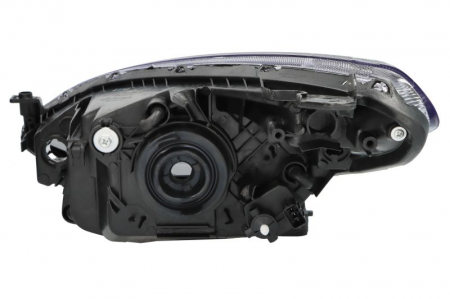 Far fata Dreapta potrivit MAZDA 2 pana in 2015 (H4/PY21W/W5W, electric, cu motor, culoare insert: negru) [1]