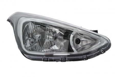 Far fata dreapta (H4/PY21W/W5W, electric, culoare interior: negru, culoare semnalizator: transparent) potrivit HYUNDAI I10 II [0]
