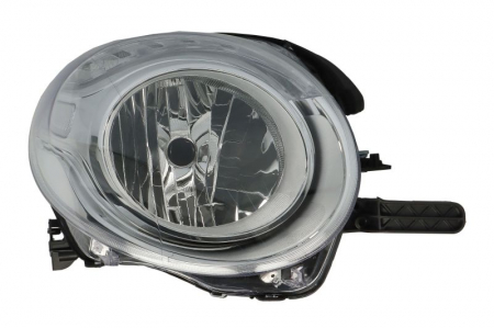 Far fata Dreapta (H7, electric, cu motor, culoare insert: cromat) potrivit FIAT 500L [0]