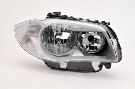 Faruri - Far fata dreapta potrivit BMW 1 (E81), 1 (E87) 2003-2007 (H7, electric, fara motoras, culoare interior: cromat)