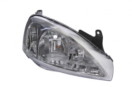 Faruri - Far fata Dreapta potrivit OPEL COMBO TOUR, COMBO/MINIVAN, CORSA C, CORSA C/HATCHBACK (H7/H7, electric, cu motor, culoare insert: cromat, culoare semnalizator: alb)
