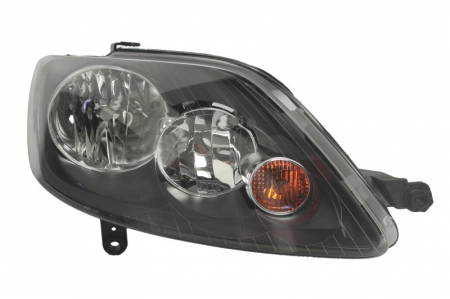 Far fata Dreapta (H7/H7, electric, cu motor, culoare insertie: gri, culoare semnalizator: galben) potrivit VW GOLF PLUS V [0]