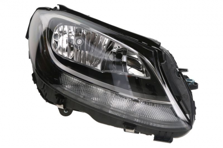 Far fata Dreapta potrivit MERCEDES C (A205), C (C205), C T-MODEL (S205), C (W205) (H7/H7/LED, electric, cu motor, culoare interior: negru) [0]
