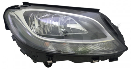 Far fata Dreapta potrivit MERCEDES C (A205), C (C205), C T-MODEL (S205), C (W205) (H7/H7/LED, electric, cu motor, culoare interior: negru) [2]