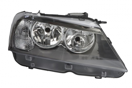 Far fata Dreapta (H7/H7/PY21W/W5W, electric, cu motor, culoare insert: negru) potrivit BMW X3 (F25) [0]