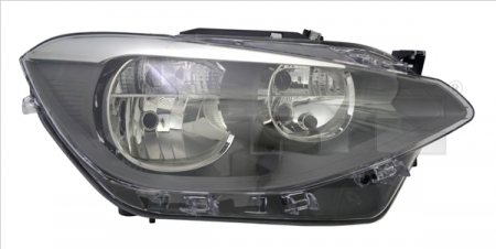 Far fata Dreapta (H7/H7/W21W, electric, cu motor, culoare insert: argintiu, culoare semnalizator: argintiu) potrivit BMW 1 (F20), 1 (F21) [2]