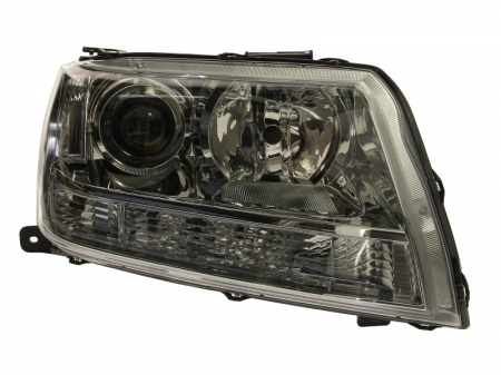 Far fata dreapta (H7/HB3, electric, fara motoras, culoare interior: cromat, culoare semnalizator: transparent) potrivit SUZUKI GRAND VITARA II [0]