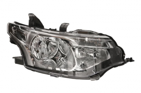 Faruri - Far fata dreapta potrivit MITSUBISHI OUTLANDER III (H7/HB3/PY21W/W5W, electric, fara motoras, culoare interior: negru, culoare semnalizator: transparent)