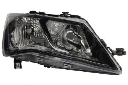 Faruri - Far fata Dreapta potrivit SEAT LEON, LEON SC, LEON ST, LEON ST/KOMBI (H7/P21W/PY21W, electric, cu motor, culoare insert: negru)