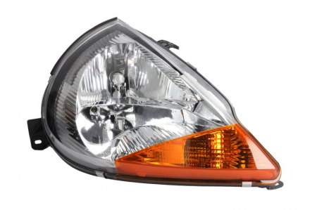 Far fata dreapta (halogen, H1/H7, electric, fara motoras, culoare interior: argintiu, culoare semnalizator: galben) potrivit FORD KA, STREET KA 01.96-12.08 [0]