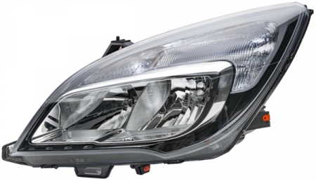 Far fata Dreapta potrivit OPEL MERIVA B (halogen, H1/H7/PY21W/W21/WY21W, electric, bec) [2]