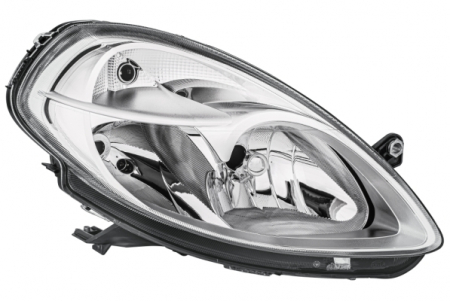 Piese Auto - Far fata Dreapta (halogen, H3/H7/PY21W/W5W, electric, cu motor, culoare insert: argintiu, culoare semnalizator: alb) potrivit LANCIA YPSILON