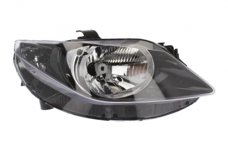 Far fata dreapta (halogen, H4, electric, fara motoras, culoare interior: negru) potrivit SEAT IBIZA IV, IBIZA IV SC, IBIZA IV ST [0]