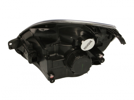 Far fata dreapta potrivit FORD FIESTA V (halogen, H4/PY21W/W5W, electric, cu motor, culoare interior: cromat, culoare semnalizator: alb) [1]