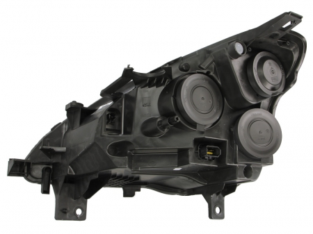 Far fata Dreapta potrivit PEUGEOT PARTNER, PARTNER TEPEE, PARTNER/MINIVAN pana in 2012 (halogen, H4/W5W, electric, cu motor, culoare insert: cromat, culoare semnalizator: transparent) [1]