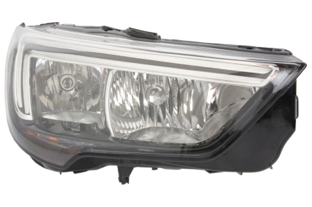 Iluminat auto - Far fata Dreapta (halogen, H7, electric, cu motor) potrivit OPEL CROSSLAND X / CROSSLAND