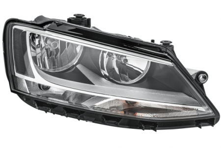 Far fata Dreapta potrivit VW JETTA IV 2010-2018 (halogen, H7/H7/P21W/PY21W, electric, cu motor, bec) [2]