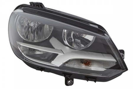 Piese Auto - Far fata Dreapta (halogen, H7/H7/PSY24W/W21W/W5W, electric, cu motor, bec) potrivit VW EOS 01.11-08.15