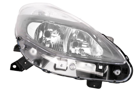 Iluminat auto - Far fata Dreapta (halogen, H7/W5W, electric, fara motoras, culoare insert: negru, culoare semnalizator: transparent) potrivit RENAULT CLIO III, CLIO III/HATCHBACK