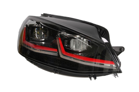 Iluminat auto - Far fata Dreapta (LED, LED, cu motor, culoare insert: negru) potrivit VW GOLF VII