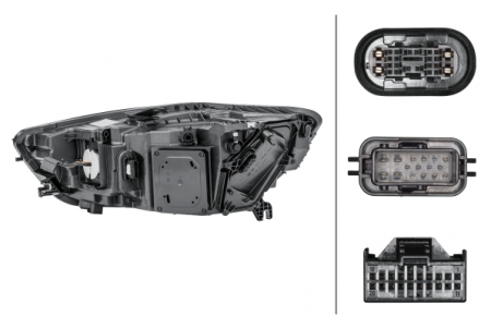 Far fata Dreapta potrivit AUDI A6 ALLROAD C7, A6 C7 potrivit AUDI 2010-2015 (LED, LED, electric, fara controler LED) [1]