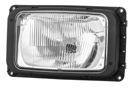 Far fata Dreapta/Stanga potrivit MAN EM, F90, F90 UNTERFLUR, HOCL, M90, NG, NL, NM, SM dupa 1979 (H4/T4W, electric, fara motoras, culoare insert: negru) [2]