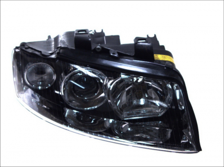 Far fata Dreapta (xenon, D1S/H7, electric, fara motoras, culoare insertie: negru, culoare semnalizator: transparent) potrivit AUDI A4 B6 [0]