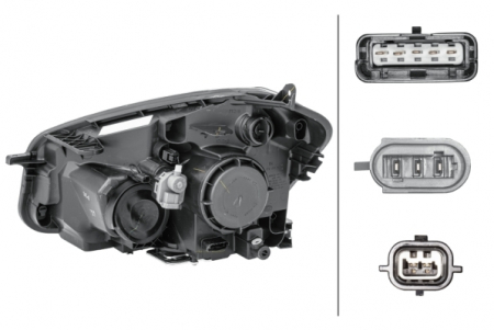 Far fata Dreapta potrivit NISSAN QASHQAI I (xenon, D1S/H7/PY21W/W5W, electric, cu motor, bec) [1]