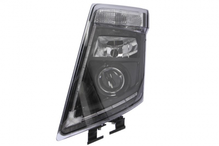 Piese Auto - Far fata Stanga (2*LED/H7/PY21W, manual, fara motoras, baza neagra) potrivit VOLVO FH, FH16, FM, FM II 09.05-
