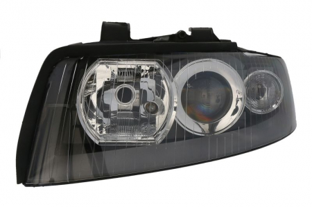 Iluminat auto - Far fata Stanga potrivit AUDI A4 B6 pana in 2004 (bi-xenon, D1S/H6W/H7, electric, cu motor, culoare semnalizator: transparent)