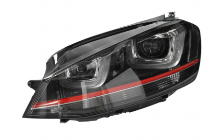 Iluminat auto - Far fata Stanga potrivit VW GOLF ALLTRACK VII, GOLF SPORTSVAN VII, GOLF VII (bi-xenon, D3S/H7, electric, cu motor)