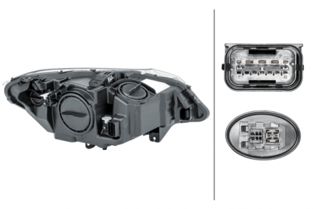 Far fata Stanga potrivit BMW Z4 (E89) pana in 2013 (bi-xenon, D3S/H8/PY24W, cu motor, culoare insert: cromat) [3]